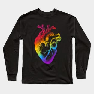 Pride Rainbow Heart Long Sleeve T-Shirt